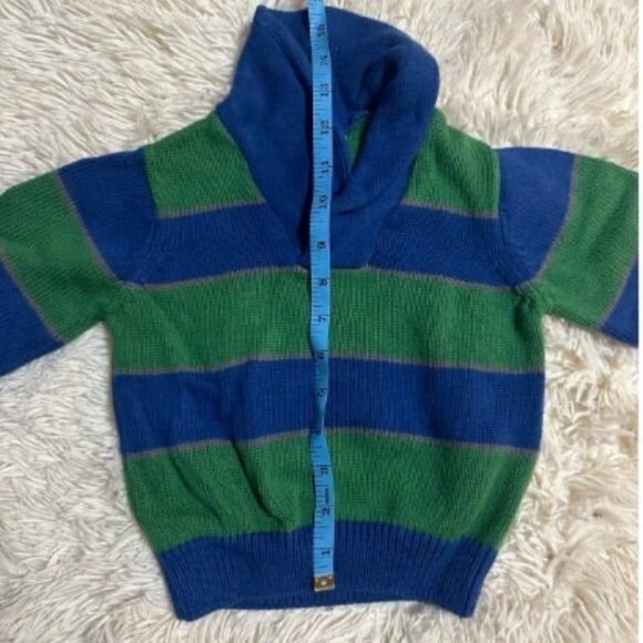 First Impressions Blue Green Toddler Knit Sweater Size 24M - Picture 5 of 8